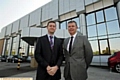 Council leader Cllr Jim McMahon and Paul Naylon (NOV MONO Group Managing Director) at BAe Systems site. 
