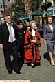 Oldham Mayor Councillor Olwen Chadderton on parade. 
