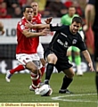 James Wesolowski . . . the combative midfielder (right) is expected to sign a new Athletic deal this week. 
