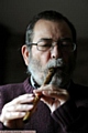 Jan Needle and his beloved penny whistle  


