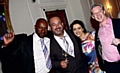Celebrating: (from left) Wayne, Dominic, Geeta and Dave 
