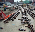 TRACKS are being laid at Mumps junction of Oldham Way and Lees Road 
