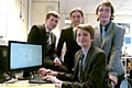 TURING competition winners (from left) Ayrton Massey, Alastair Ross, Jack Maiden and Andrew Hynes 