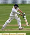 WELL FORWARD: Austerlands’ Jack Stanton in action against Bamford. 