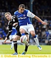 FILIPE MORAIS . . . talks with Latics boss Paul Dickov. 