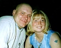 Mark Marsden with girl friend Natalie before his fall in Bulgaria 
