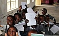 THUMBS UP: children in the Kenyan village of Hadassah will benefit from the work of Athletic’s Community Trust team. 
