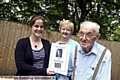 THIS is your life . . . Richard Hyde with volunteer visitor and typist Carol Brierley (centre) and project co-ordinator Nicola Shore 
