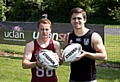 DYNAMIC DUO: Mark Lees (left) and teammate Liam Wiggins. 
