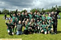 RAISE A CHEER: Waterhead celebrate victory over Mayfield in the under-12s final. 