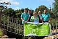 KEEPING the green flags flying: (l-r) Andy Marsland, Euey Madden of Greenspace, Cllr Jean Stretton, Glen Dale and Jerome Tymm. 
