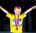 DOING his bit: young fundraiser Nathan Pollitt  
