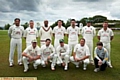 Saddleworth CC 2012 . . . Quaiser Rashid (back row, left), Stephen Holmes, Louis Adair, Ryan McGrath, Steven Taylor, Josh Butler, Peter Skuse (professional). Danny Hesford, Danny Meehan, Brian Lord, Steven Howard (captain), Danny Poole (scorer).