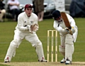 BATSMAN Faisal Butt in action for Delph in the Sykes Cup final. 