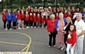 The Buckley Belles hand over a cheque for £4,000 to Natalie’s family 
