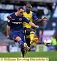 LEE Croft whips in a cross against Sheffield Wednesday in the Capital One Cup. 