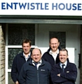 A MOVE to Oldham has paid off for the team from Entwistle . . . (from the left) contracts manager Guy Owen, director Mike Bentley, director Barry McLoughlin and Alan Penketh, estimator 

