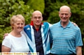 WHAT A TEAM: star swimmer Ben Prcoter with his grandparents, Dilys and Dennis. 