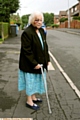 HORROR ordeal . . . Val on the path where she fell 

