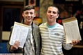 DOUBLE joy . . . twins Connor and Liam Dean 
