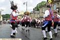 IN full costume: Saddleworth Morris Men entertain. 