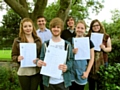 star performers Cameron Roberts and Brad Howe, back, with, from left, Amy Roberts, Robert Thackeray, Rachel Simpson and Elly Brookfield 
