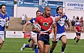 THE RACE IS ON: Roughyeds full-back Miles Greenwood takes up the charge