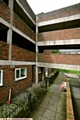 TRAGIC scene: Heywood House. Kyle fell from balcony. 

