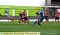 missed opportunity: Robbie Simpson smashes a penalty over the crossbar. 
