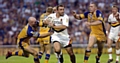 SCOTT Naylor (centre) in action for Bradford Bulls. 
