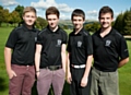 FOUR-MIDABLE . . . Saddleworth Golf Club juniors Will Millward (left), Sam Lyness, Ben Pullen and Tony Jeffery. 