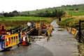 EVEN less temporary than before: the washed out bridge  