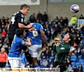 MATT SMITH scores for Athletic in the 1-1 draw at Chesterfield last season. 