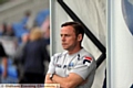 ANGRY MAN: Paul Dickov’s expression says it all as he watches his team underperform at Chesterfield. 