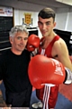 TRAINER Ben Lancaster with John Newell. 