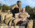 LABOUR of love: Al Gillian with Father Christopher Halliday 