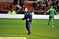 Manager Paul Dickov — really quite happy 