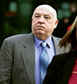 GOT to be strong . . . Fiona’s dad, Paul Bone, arrives at Preston Crown Court 