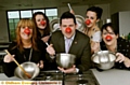 NORTH Chadderton School staff will get involved in a bake off. Back from left are Lily Newton and Helena Fereira, front, Tracey Henthorn, Jordan McHugh and Kath YoungTaste of the fun to come!