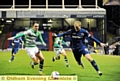 LEADING FROM THE FRONT: new Athletic skipper Robbie Simpson turns on the style against Yeovil. 
