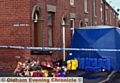 FLOWERS were quickly left at the crime scene by wellwishers 
