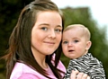PICTURE of health . . . Rebecca and little Scarlett 
