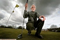 ACE IN THE PACK: Trevor Ward at the scene of his hole-in-one at Brookdale. 