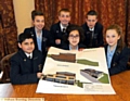 TIMETABLE for change: Blue Coat pupils (from left) Hassan Shabbir, Chloe Skidmore, Boris Bentley, Eleanna Damianou, Lewis Hall and Alice Hughes 
