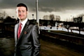 MESSAGE of hope . . . council leader Jim McMahon