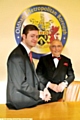 UNITED in their aim to Get Oldham Working: Council leader Jim McMahon and Norman Stoller 

