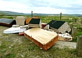 RUBBISH tip . . . furniture was left at Brunclough, Diggle 
