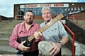 STRUM on down . . .Steve Ingham (left) and Steve Tyrell, co-ordinators of the first “Ruck Fest” at Oldham Rugby Union Club. 
