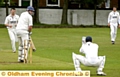 EASY DOES IT: Werneth's Matt Taylor lets one past from Rochdale bowler Scott Butterworth. 
