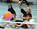 A disability roadshow event at Hathershaw College, which was run by the Integrated Youth Service for Oldham Council 
